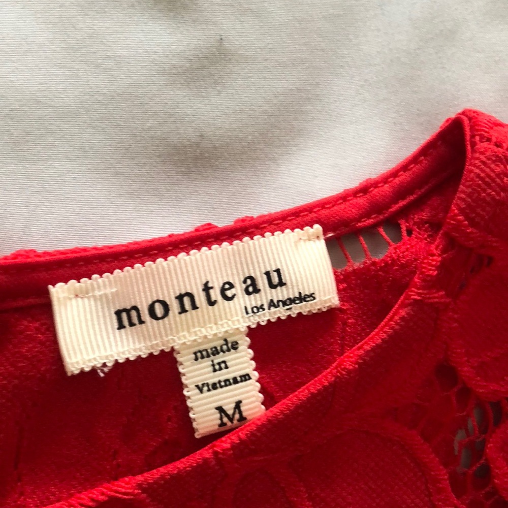 Red top. Great for work day.
